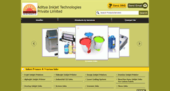 Desktop Screenshot of adityainkjettechnologies.com